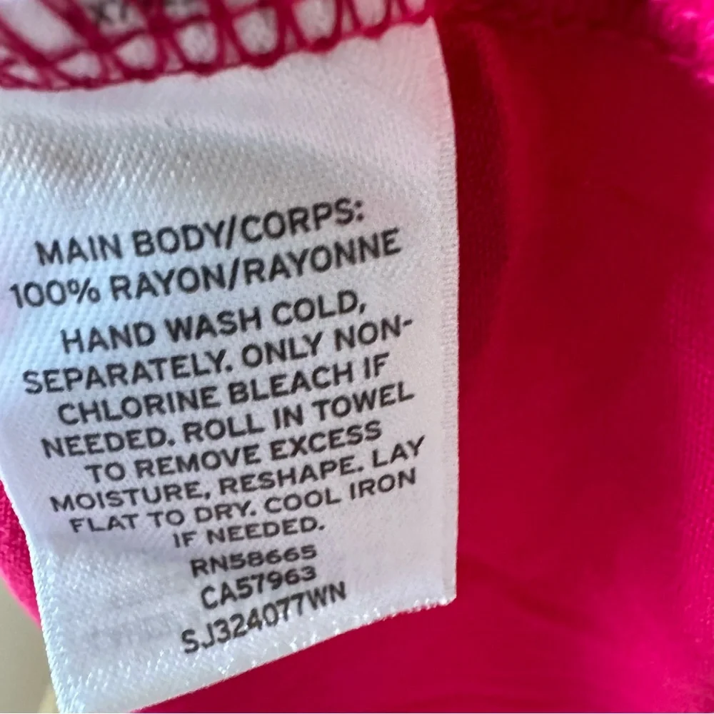 Sejour Long Sleeve Tunic Top with Pockets Vibrant Pink Womens Size 1X - Picture 3 of 9